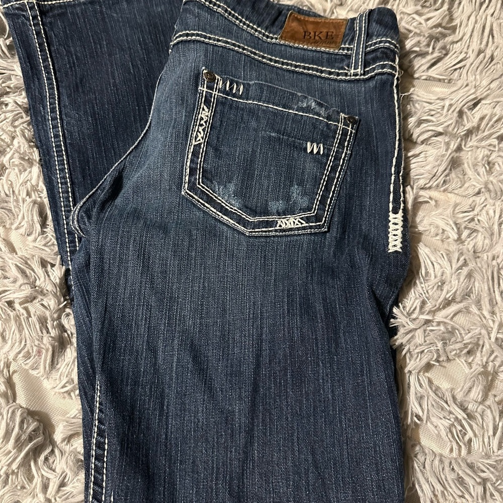 BKE Blue Boot Cut Jeans Classic Style
